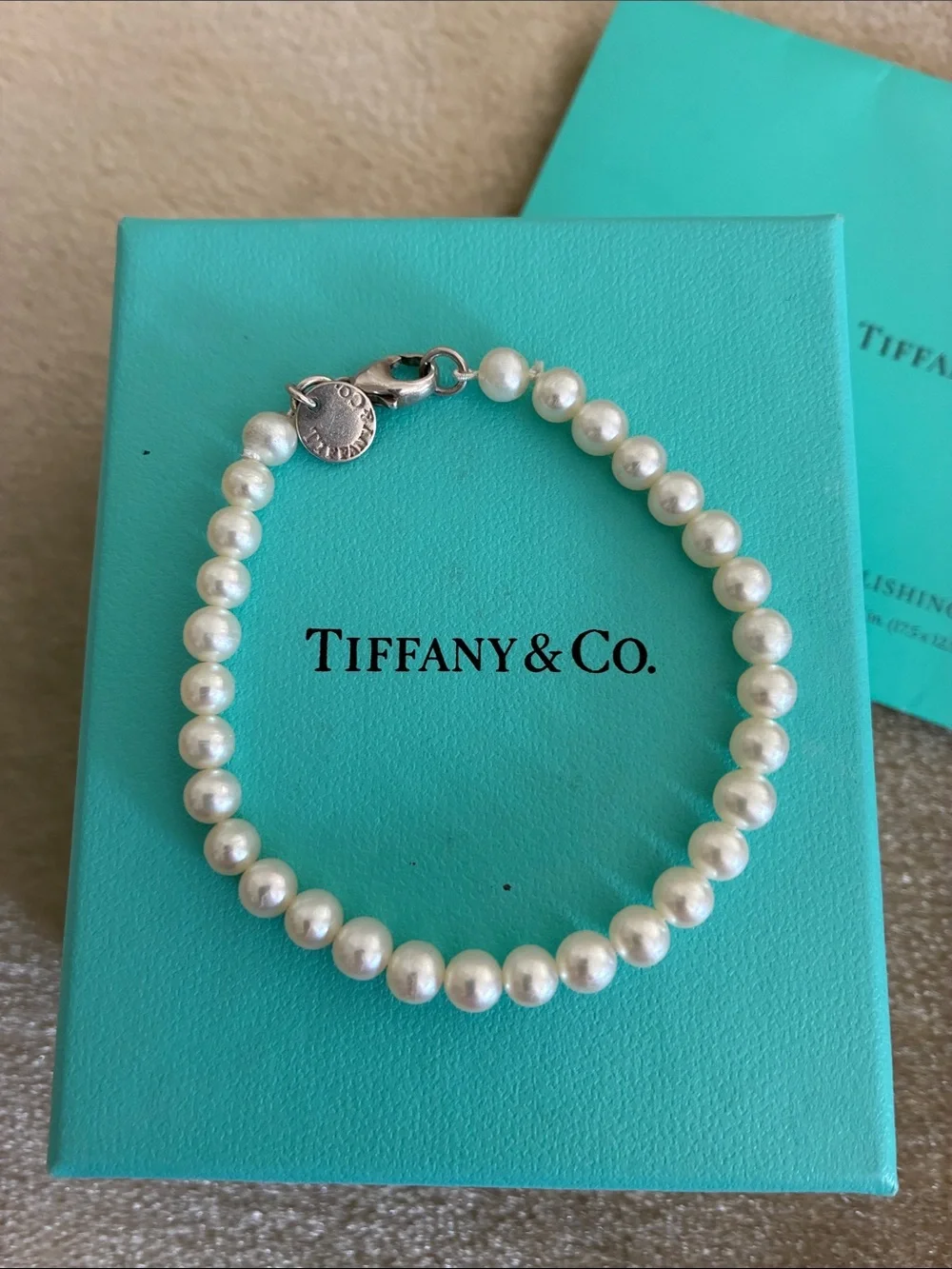 Tiffany & Co. Pearl Bracelet - White Pearls with Silver Clasp